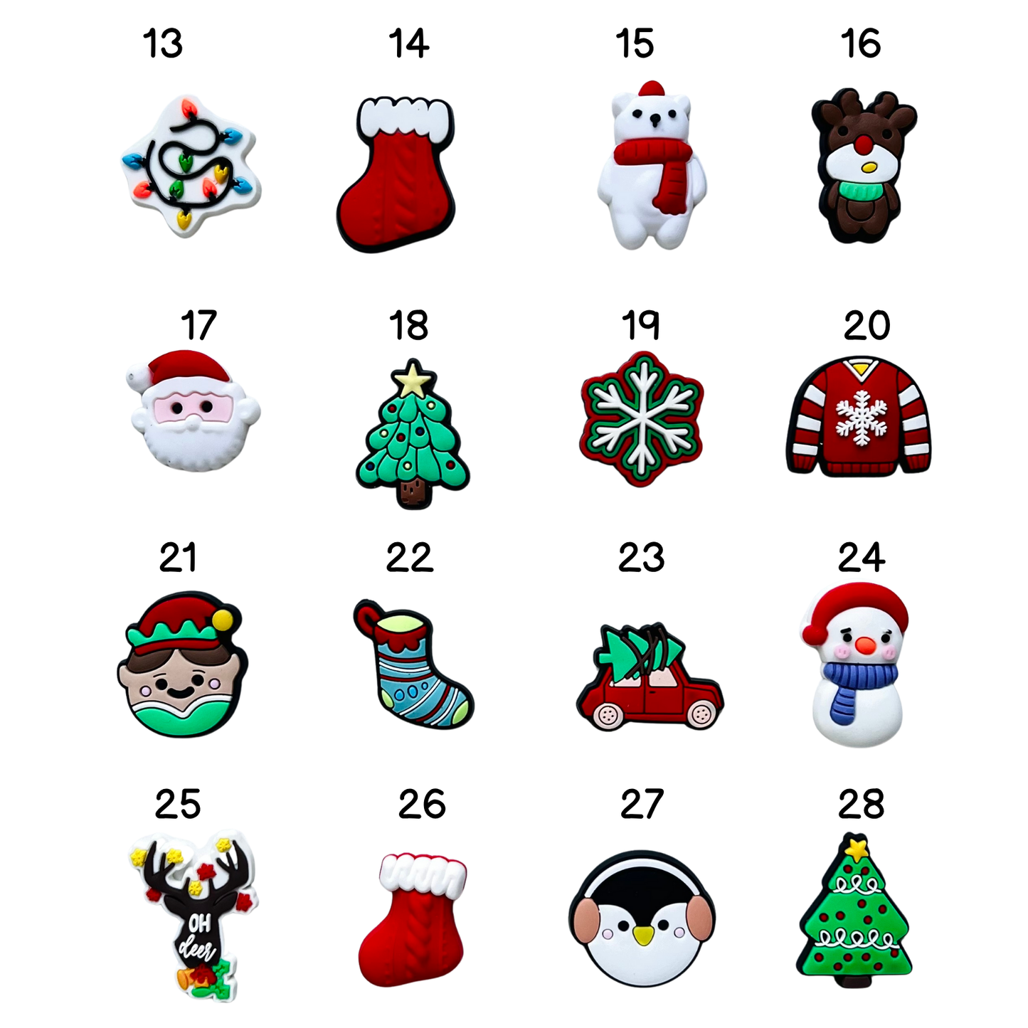 Pines para collar antiparasitario - Navidad