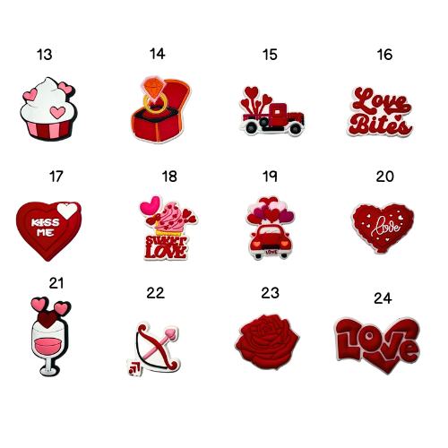 Pines para collar antiparasitario - Edición Especial San Valentín