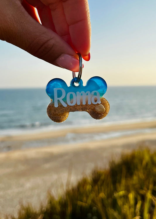 Chapita identificativa 'BEACH VIBES'