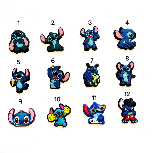 Pines para collar antiparasitario - Stitch y Angel