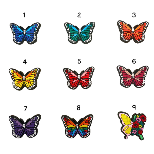 Pines para collar antiparasitario - Mariposas