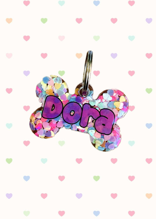 Chapita identificativa 'TWINKLE HEARTS'