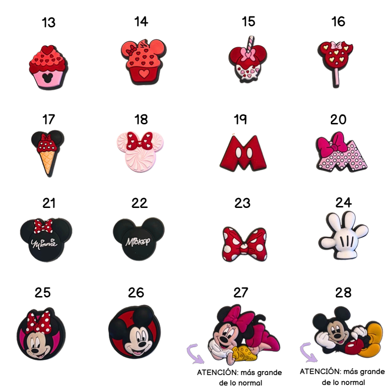 Pines para collar antiparasitario - Mickey Mouse